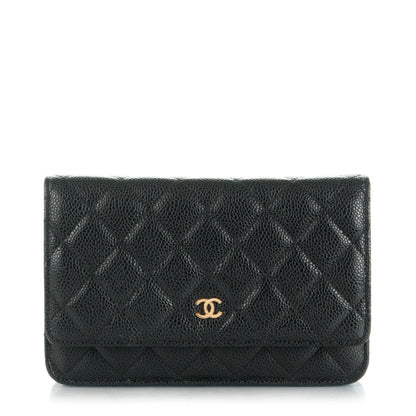 Chanel Caviar Quilted Wallet On Chain WOC Black 1 of 8