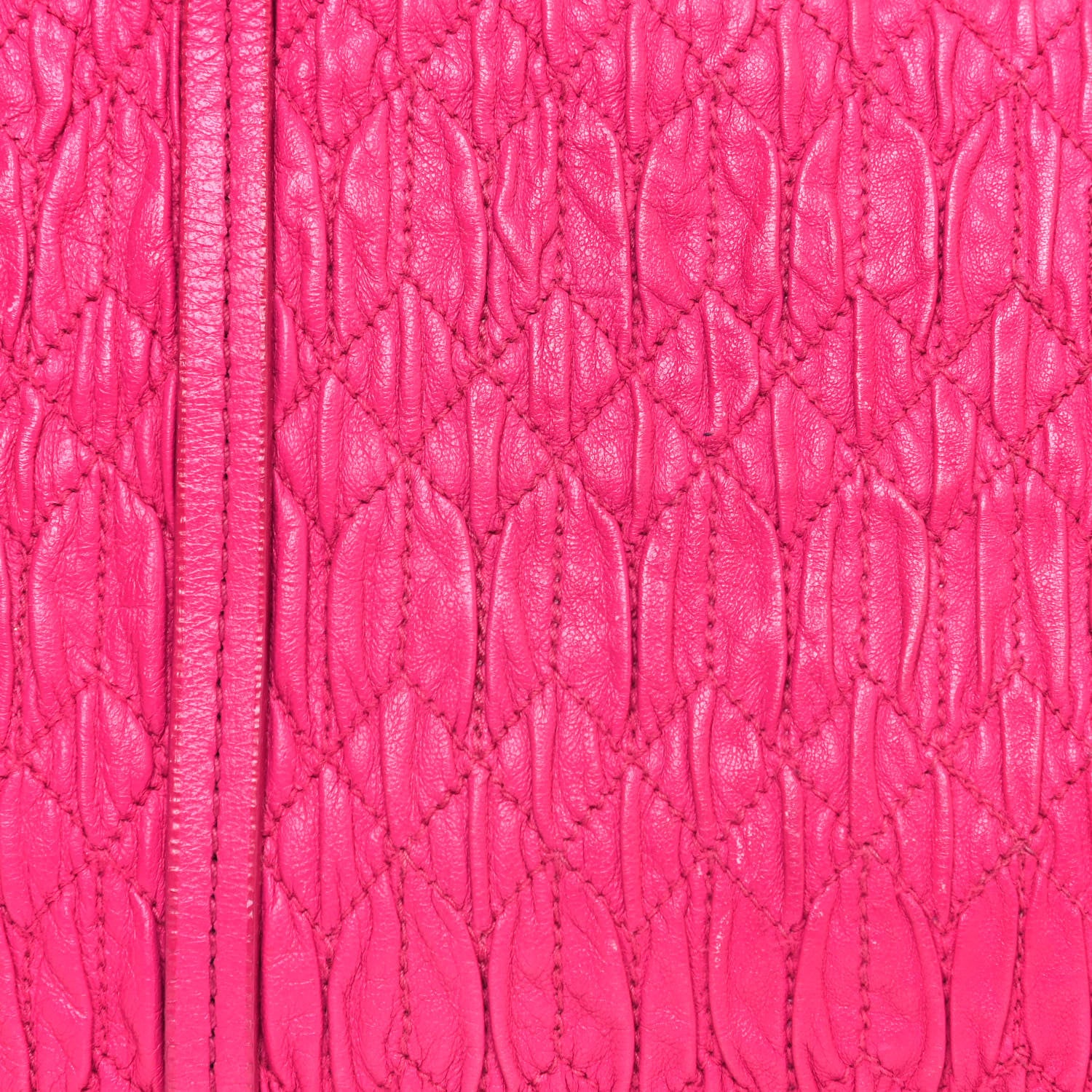 Miu Miu Nappa Matelasse Shoulder Bag Fuxia 7 of 13