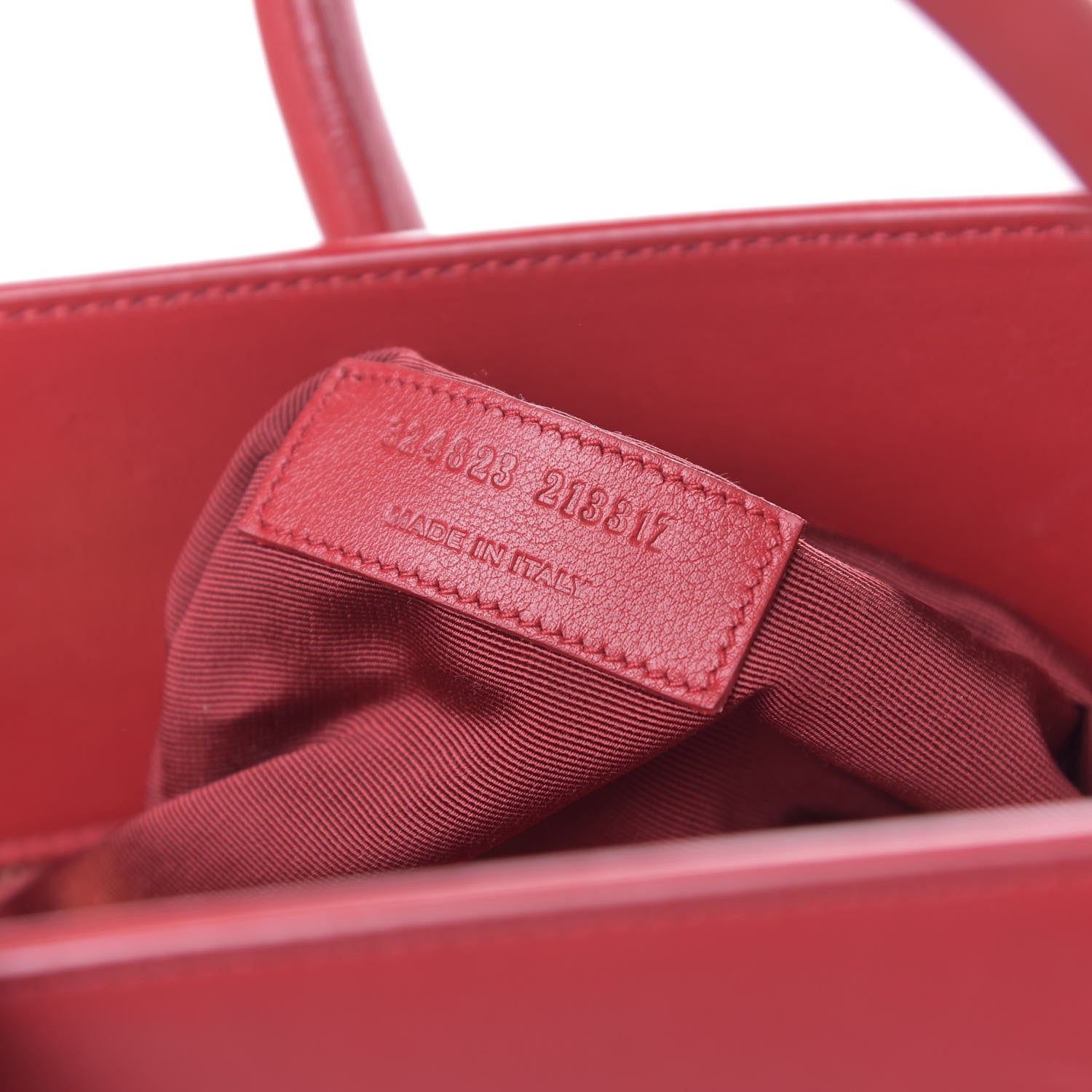 Saint Laurent Calfskin Small Sac De Jour Oxblood 8 of 10