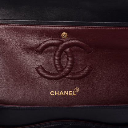 Chanel Lambskin Quilted Medium Double Flap Navy 6 of 11