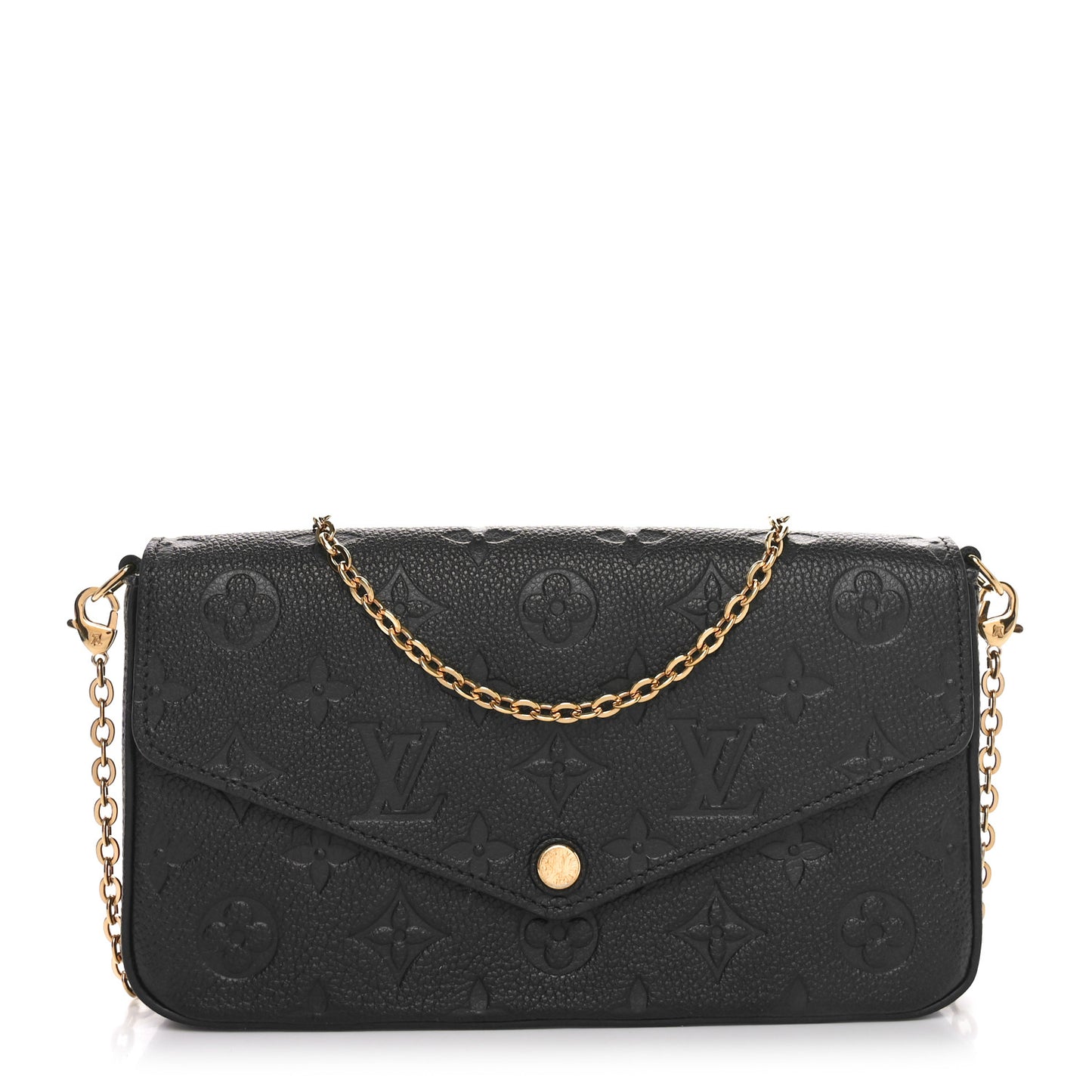 Empreinte Pochette Felicie Chain Wallet Black