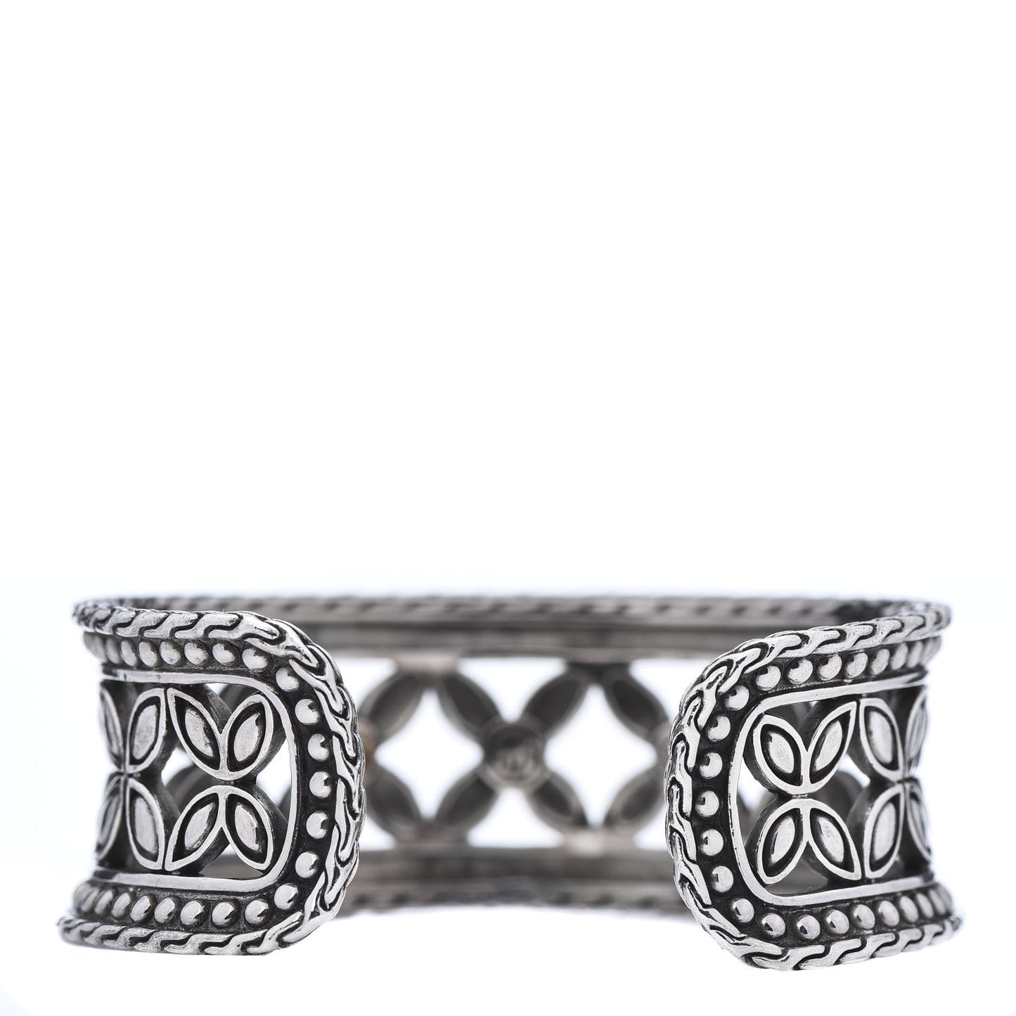 Sterling Silver 18K Yellow Gold Kawung Cuff Bracelet