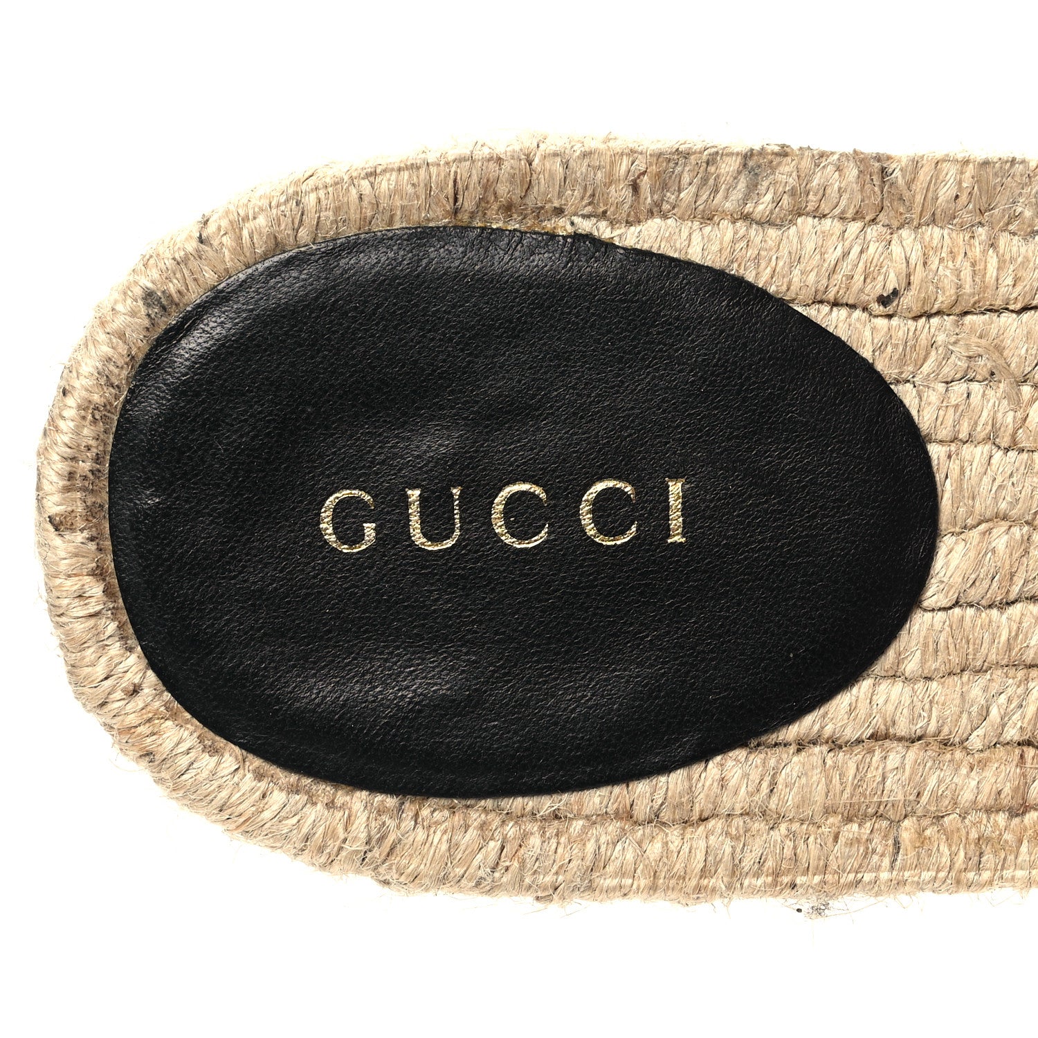 Gucci Nappa Matelasse GG Marmont Espadrille Slide Sandals 39.5 Black 9 of 9