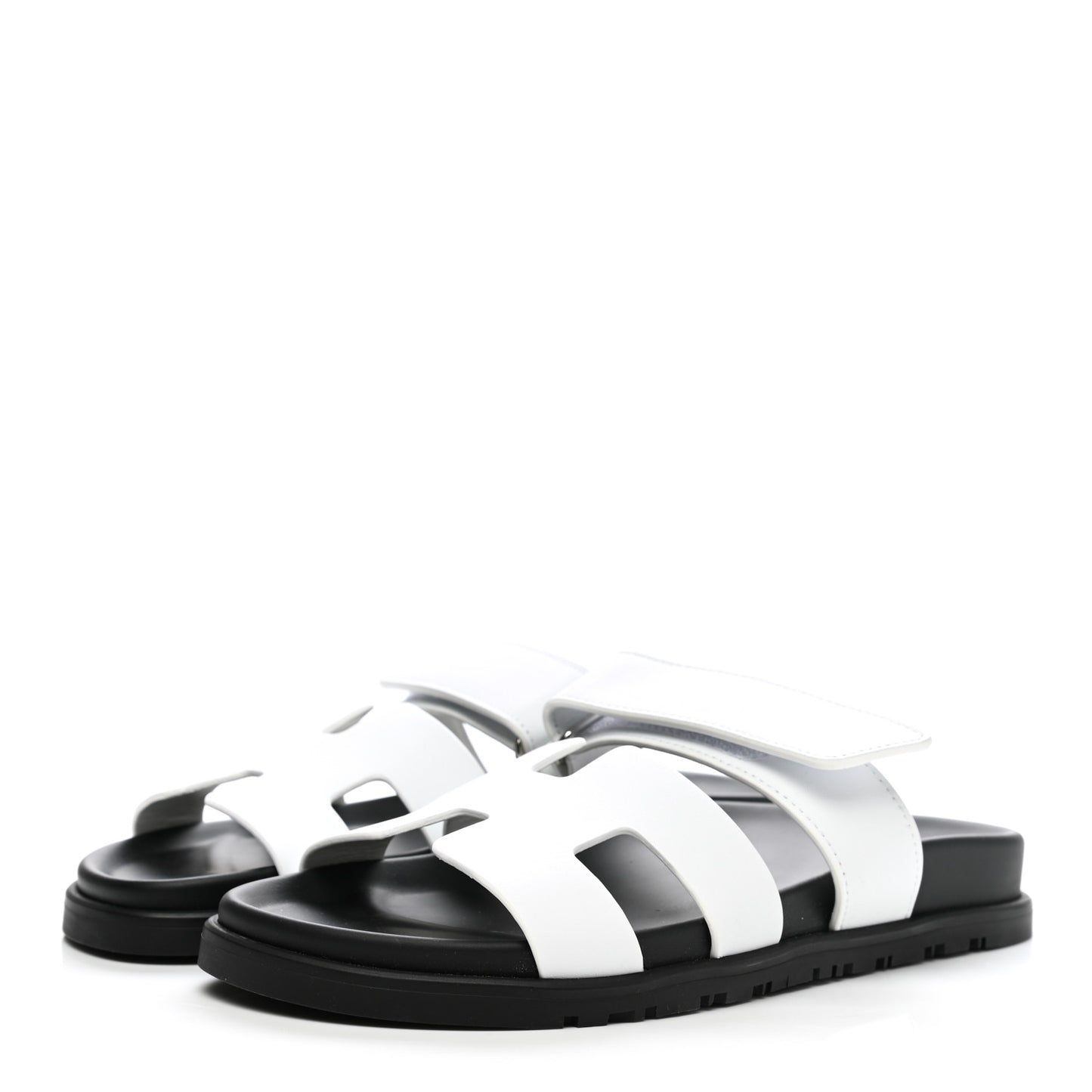Calfskin Womens Chypre Sandals 38 White