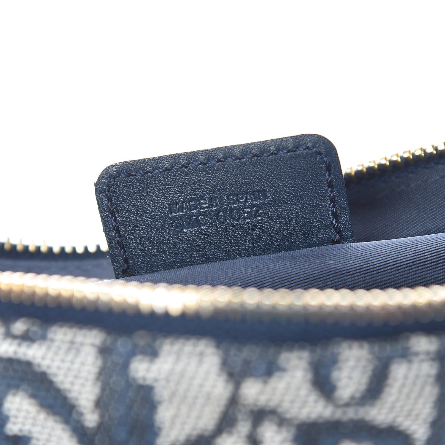 Christian Dior Monogram Mini Saddle Pochette Navy 7 of 10