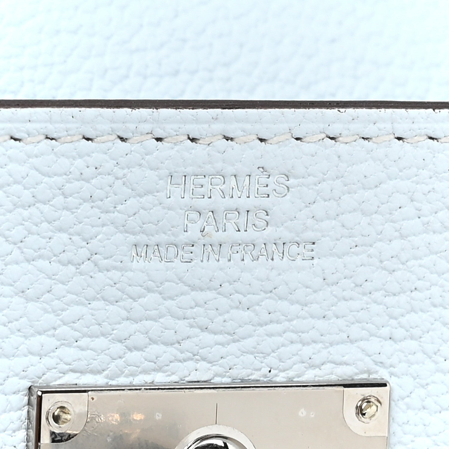 Hermes Chevre Mysore Kelly Wallet To Go Bleu Brume 8 of 11