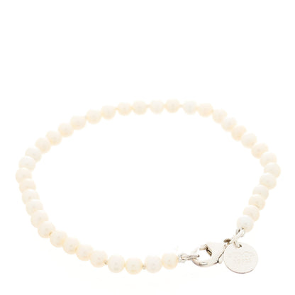 Tiffany Sterling Silver Pearl Ziegfeld Bracelet 4 of 5