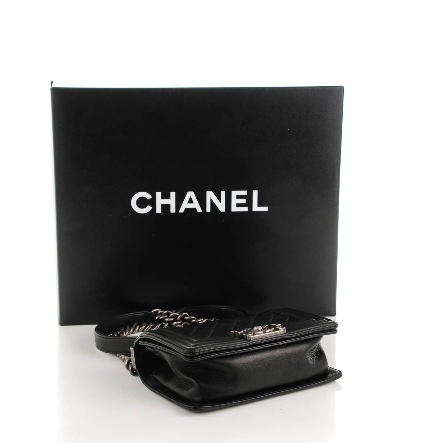 Chanel Calfskin Quilted Small Boy Flap Black 4 of 8