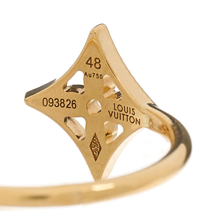18K Yellow Pink White Gold Diamond Idylle Blossom Ring 3 Set 48 4.5