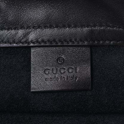 Gucci Calfskin Coco Capitan Logo Drawstring Backpack Black 4 of 5