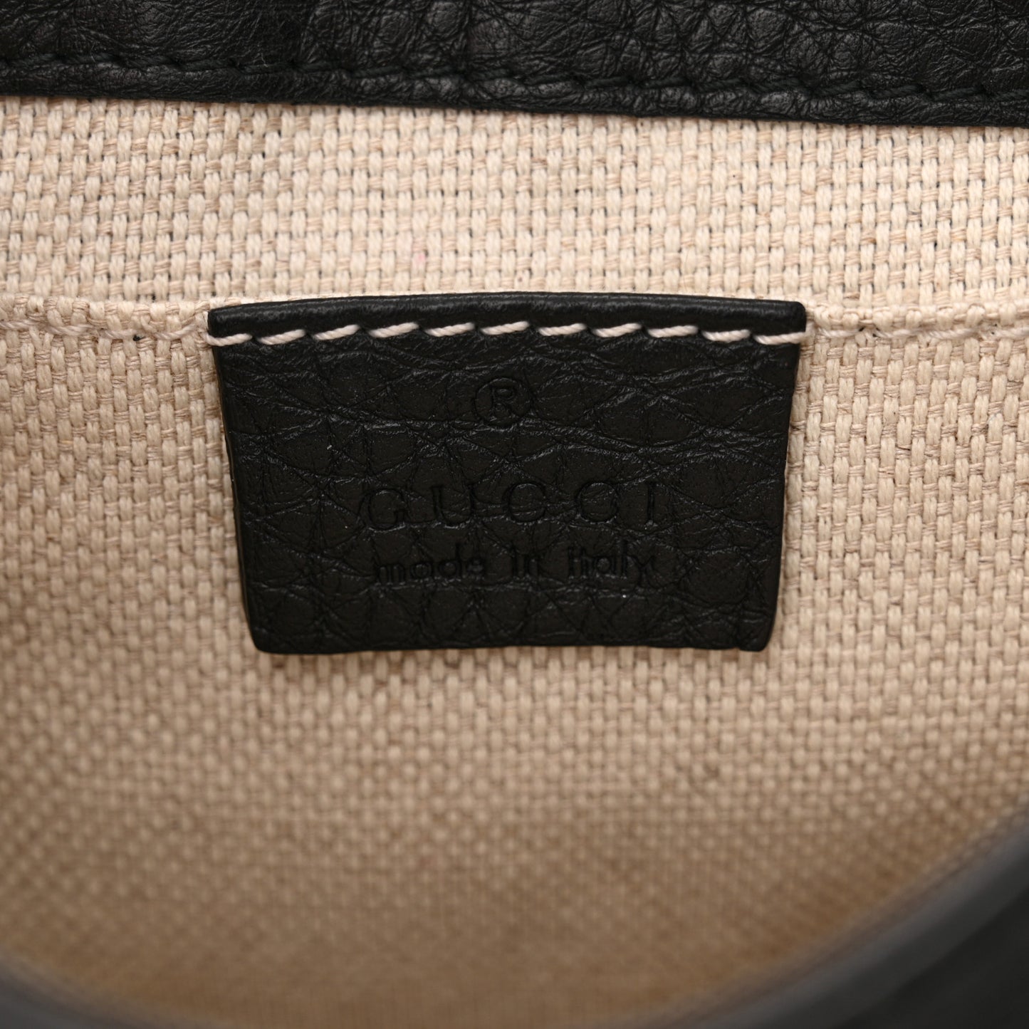 Pebbled Calfskin Small Soho Flap Crossbody Black