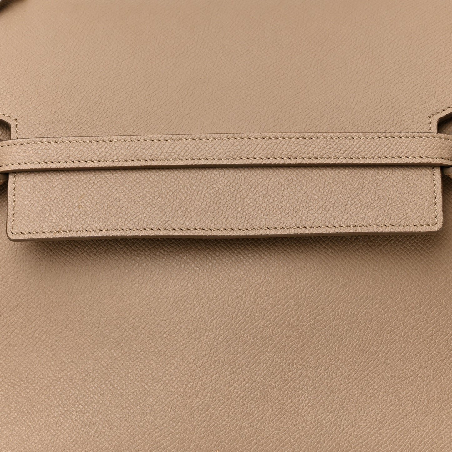 Grained Calfskin Mini Belt Bag Light Taupe