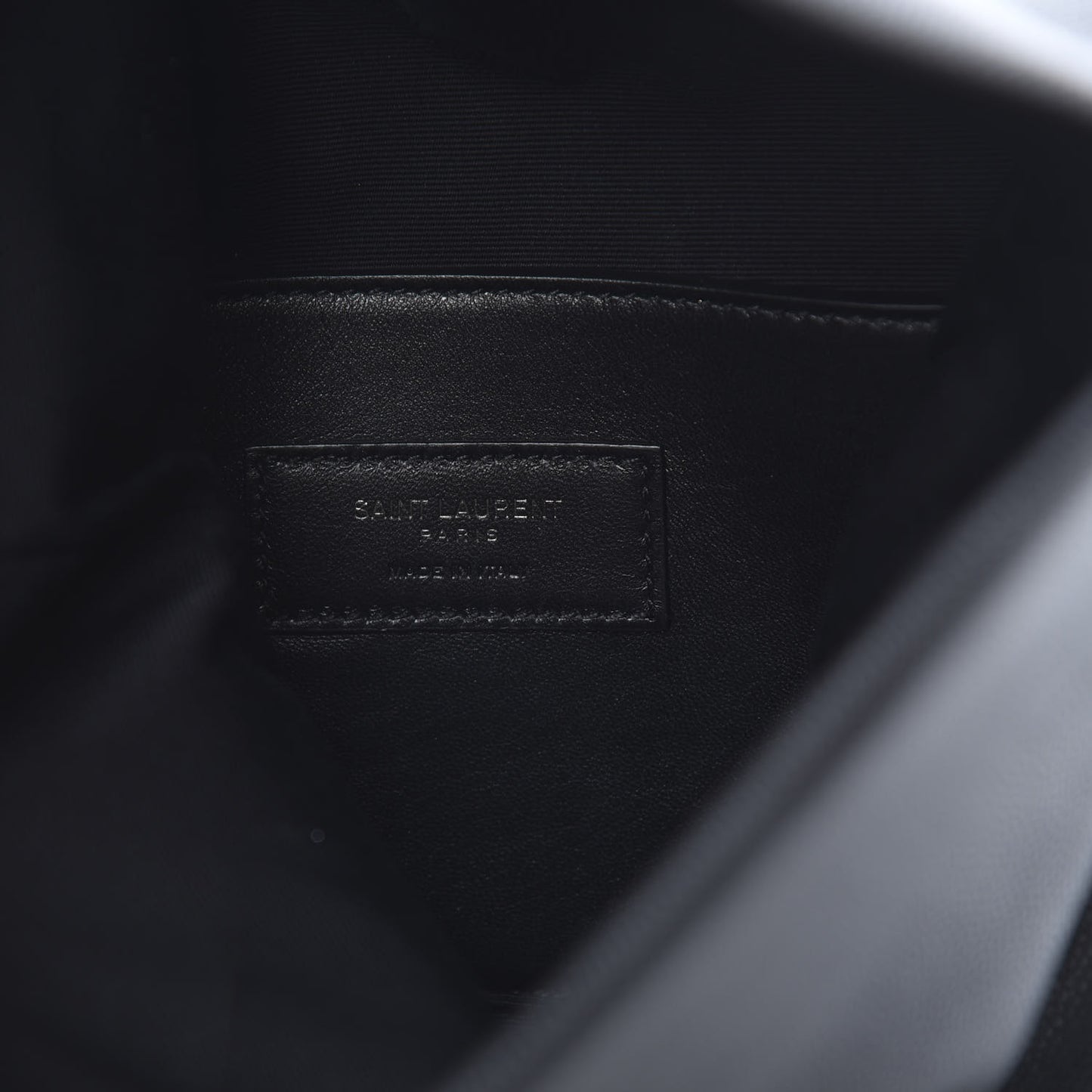 Grain De Poudre West Hollywood Monogram Fold Over Clutch Black