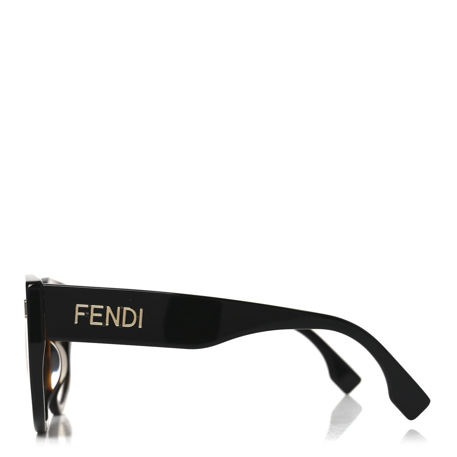 Fendi Acetate FF Fendi Butterfly Sunglasses FE40017I Havana 3 of 7