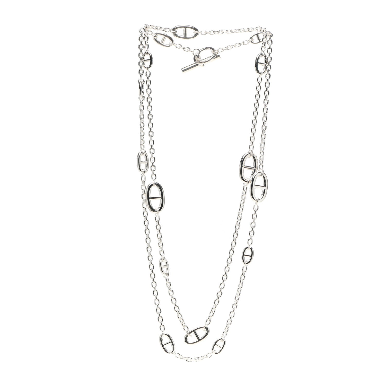 Hermes Sterling Silver Farandole Necklace 120 3 of 5
