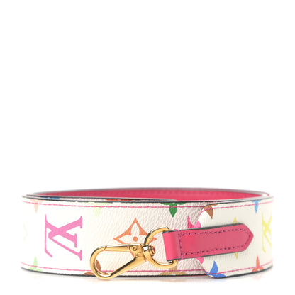 Louis Vuitton Monogram Multicolor Bandouliere Shoulder Strap White 1 of 4
