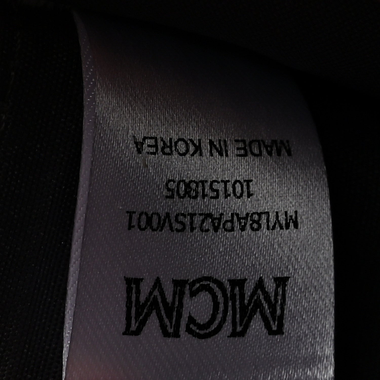 MCM Metallic Monogram Patent Large Zip Around Wallet Silver