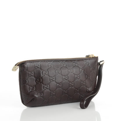 Gucci Guccissima Princy Wristlet Dark Brown 3 of 7