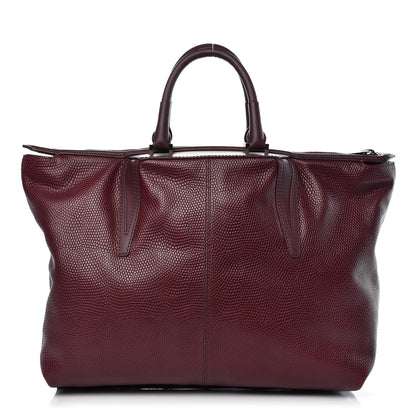 Alexander Wang Lizard Embossed Small Liner Tote Oxblood 1 of 9
