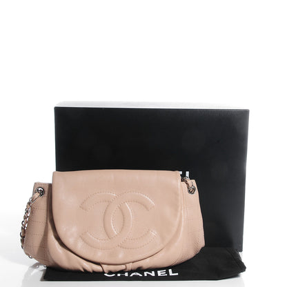 Chanel Caviar Half Moon Large Flap Beige Clair 5 of 8