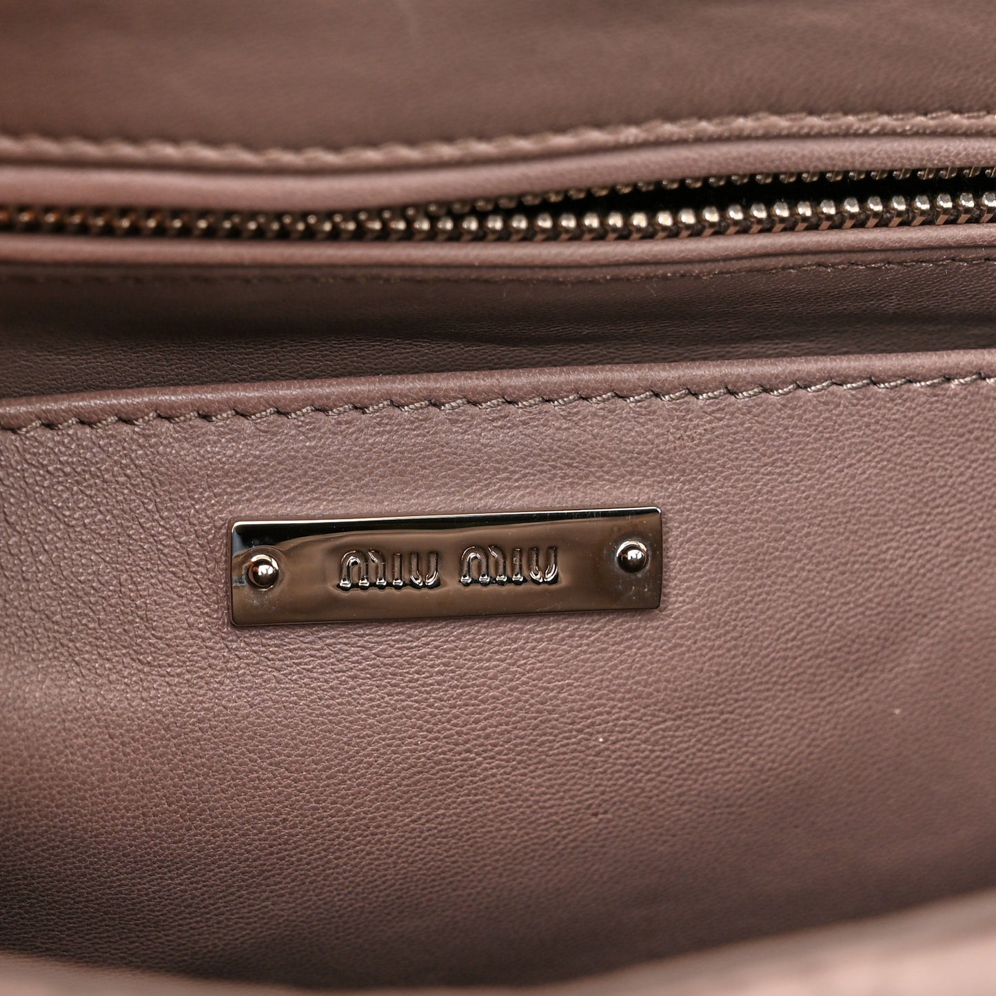 Nappa Matelasse Top Handle Tote Pomice