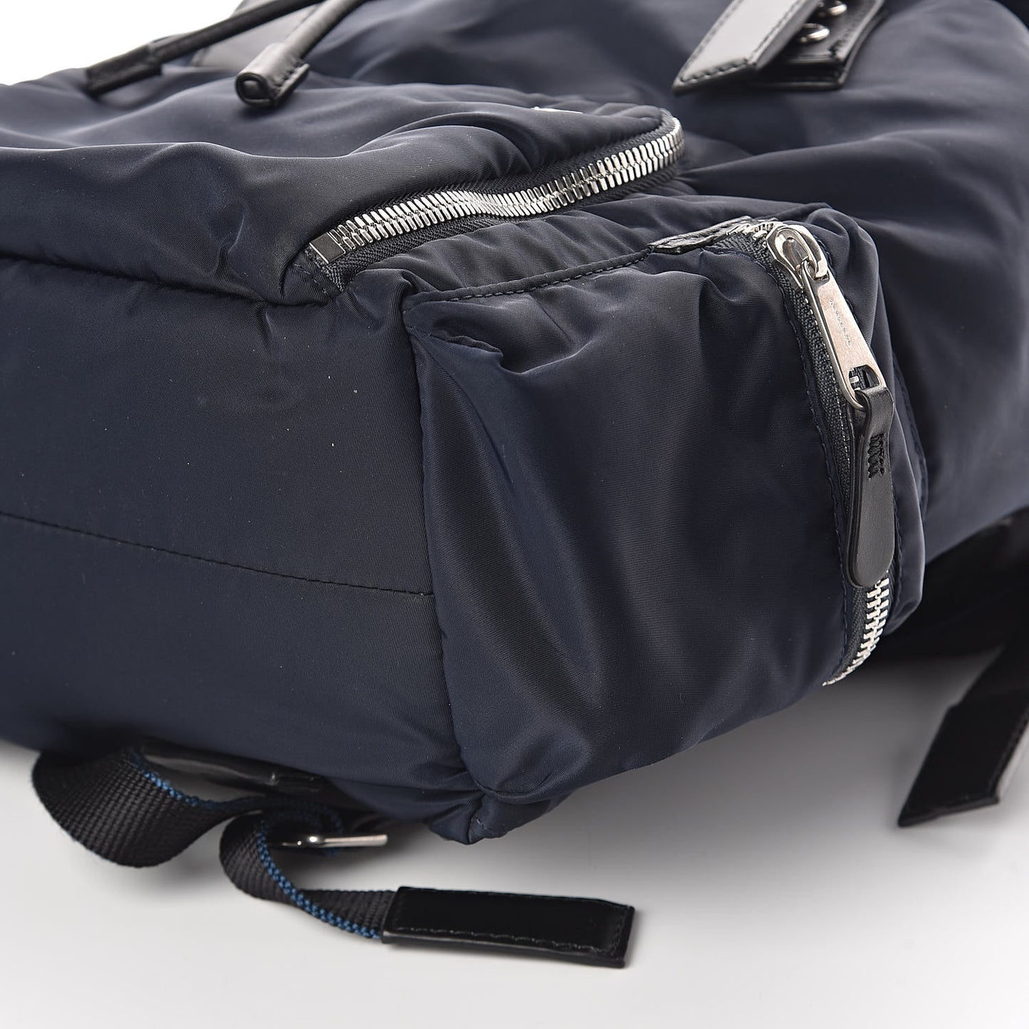 Nylon Puffer Medium Rucksack Backpack Blue