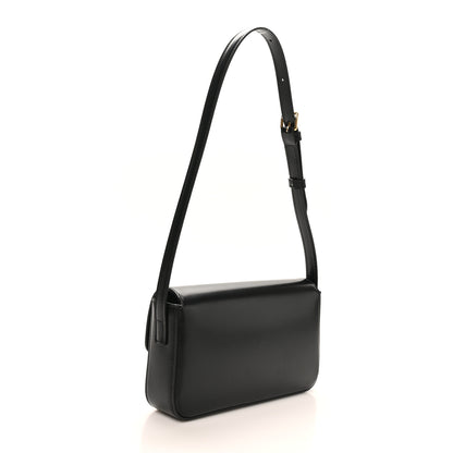 Celine Shiny Calfskin Triomphe Shoulder Bag Black 2 of 9