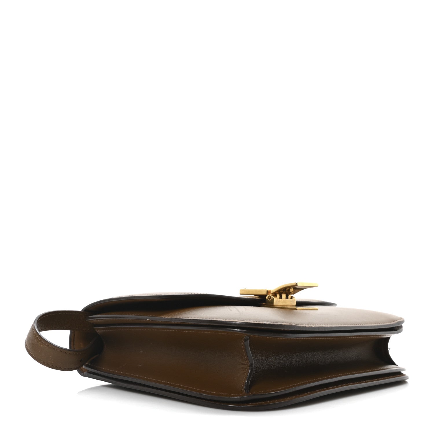 Celine Smooth Calfskin Medium Classic Box Flap Bag Camel 4 of 10