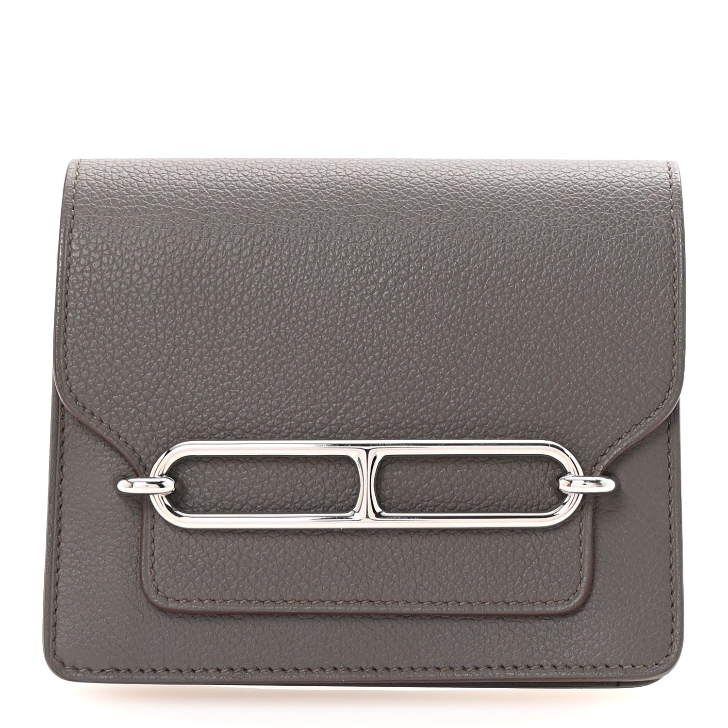 Hermes Evercolor Roulis Slim Wallet Etain 1 of 9