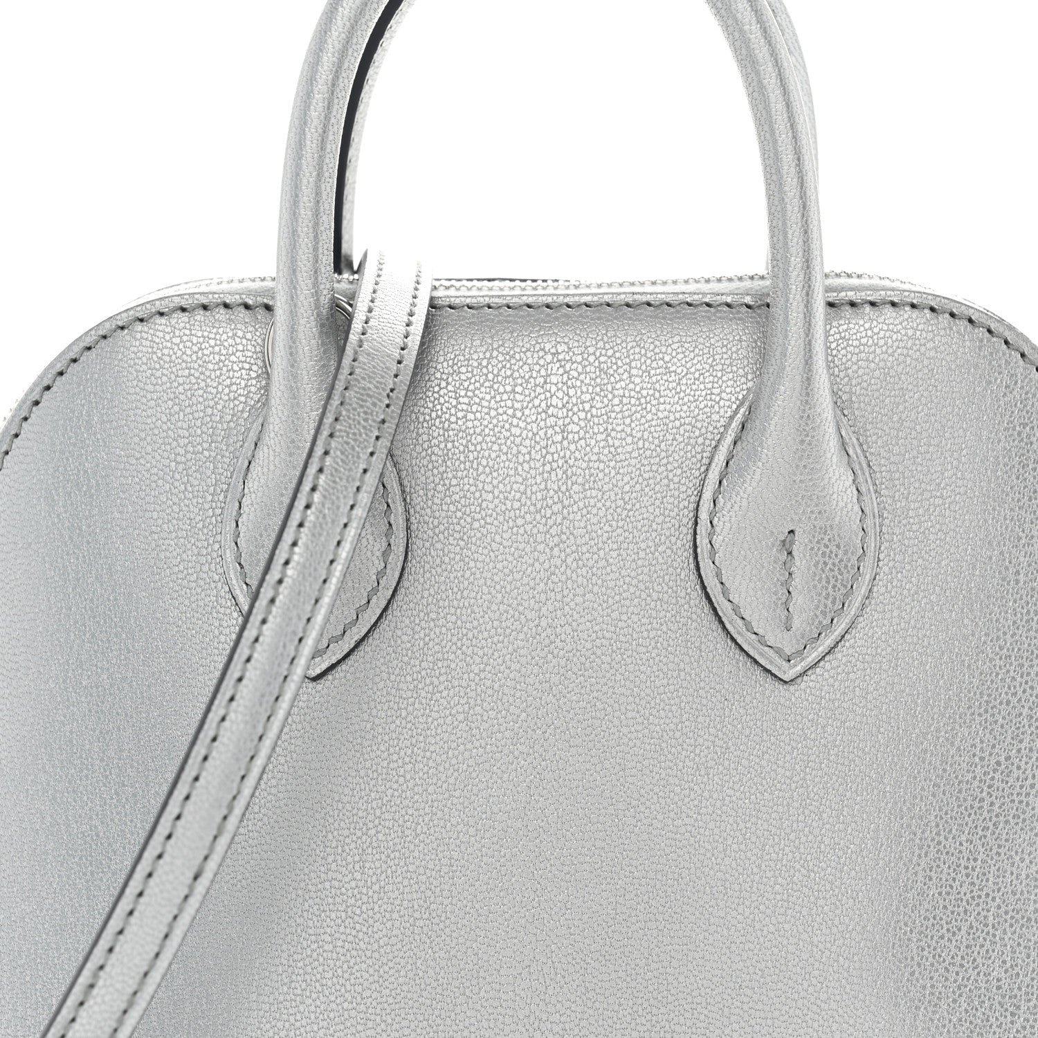 Hermes Metallic Chevre Chamkilight Mini 1923 Bolide Argent 8 of 11