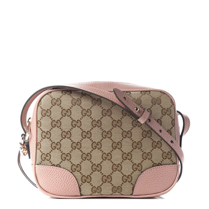 Gucci Monogram Mini Bree Messenger Bag Beige Soft Pink 1 of 9