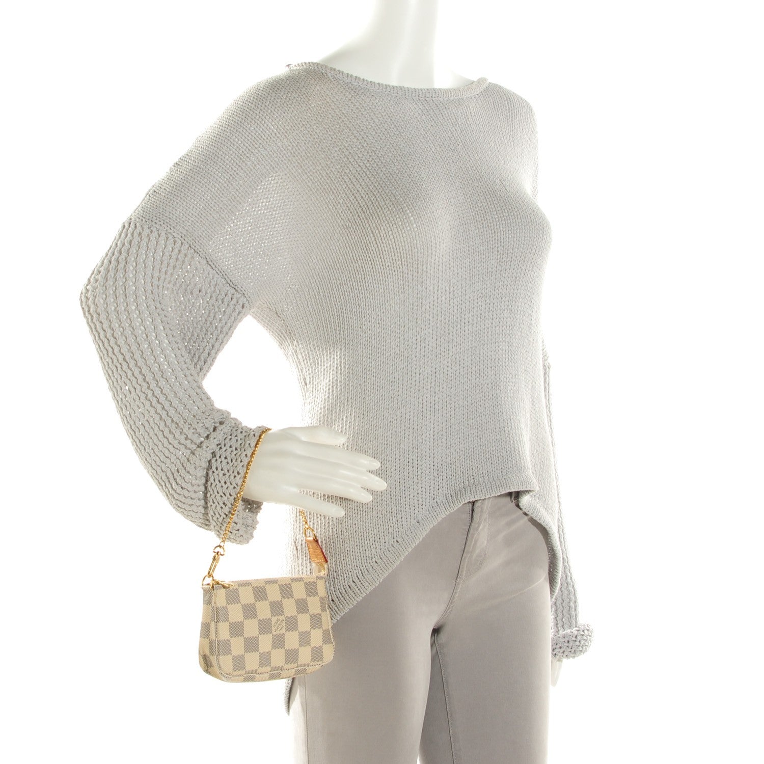 Louis Vuitton Damier Azur Mini Pochette Accessories 2 of 7