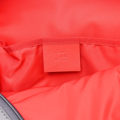 Christian Louboutin Logo Jacquard Zip N Flap Backpack Grey 6 of 10