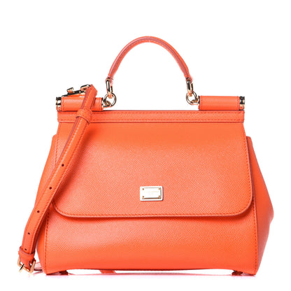 Dolce & Gabbana Dauphine Medium Miss Sicily Satchel Mandarino 1 of 8