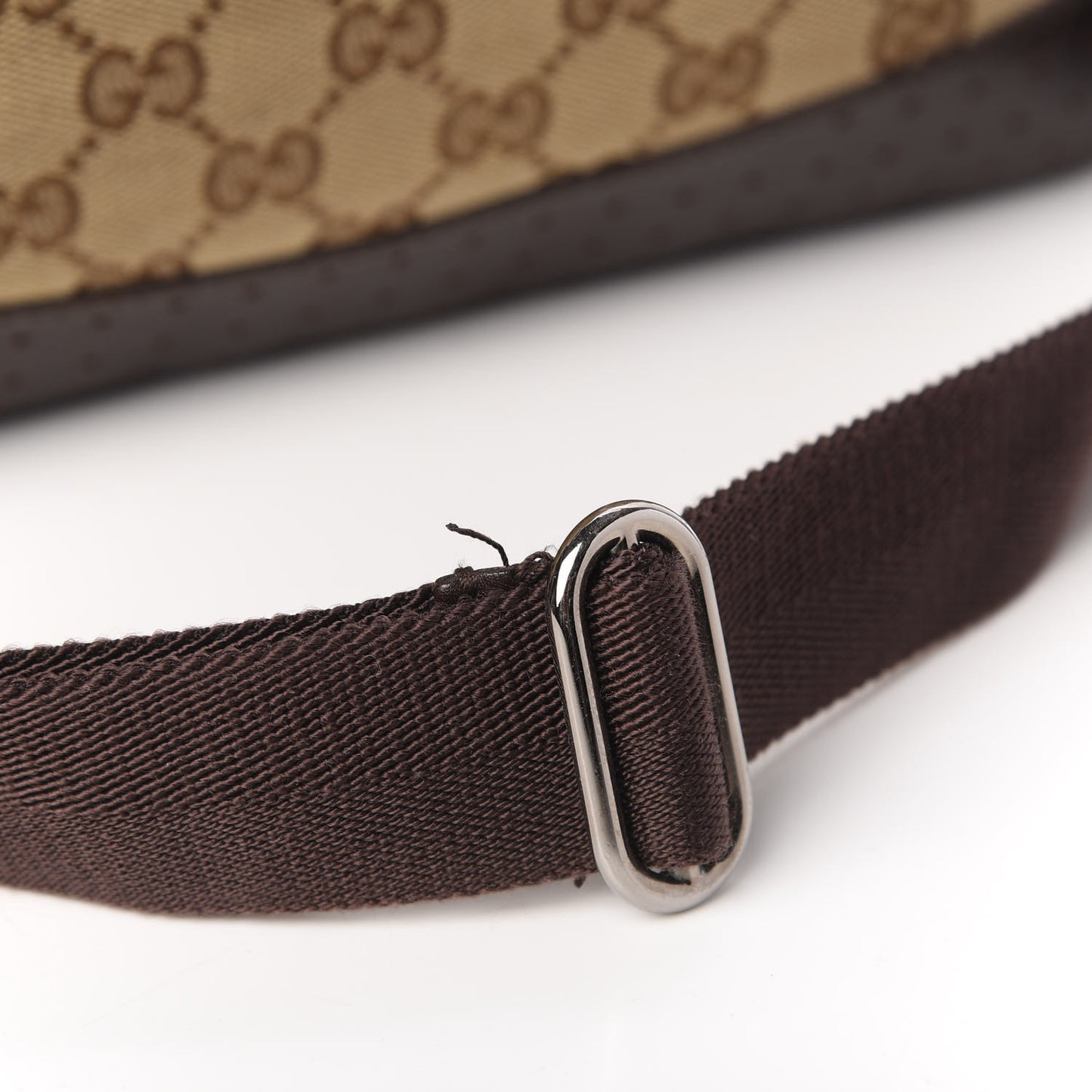 Monogram Calfskin Perforated Medium Flat Messenger Bag Dark Brown