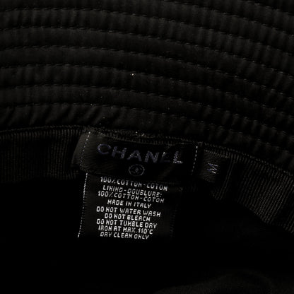 Chanel Canvas CC Bucket Hat M Black 4 of 5