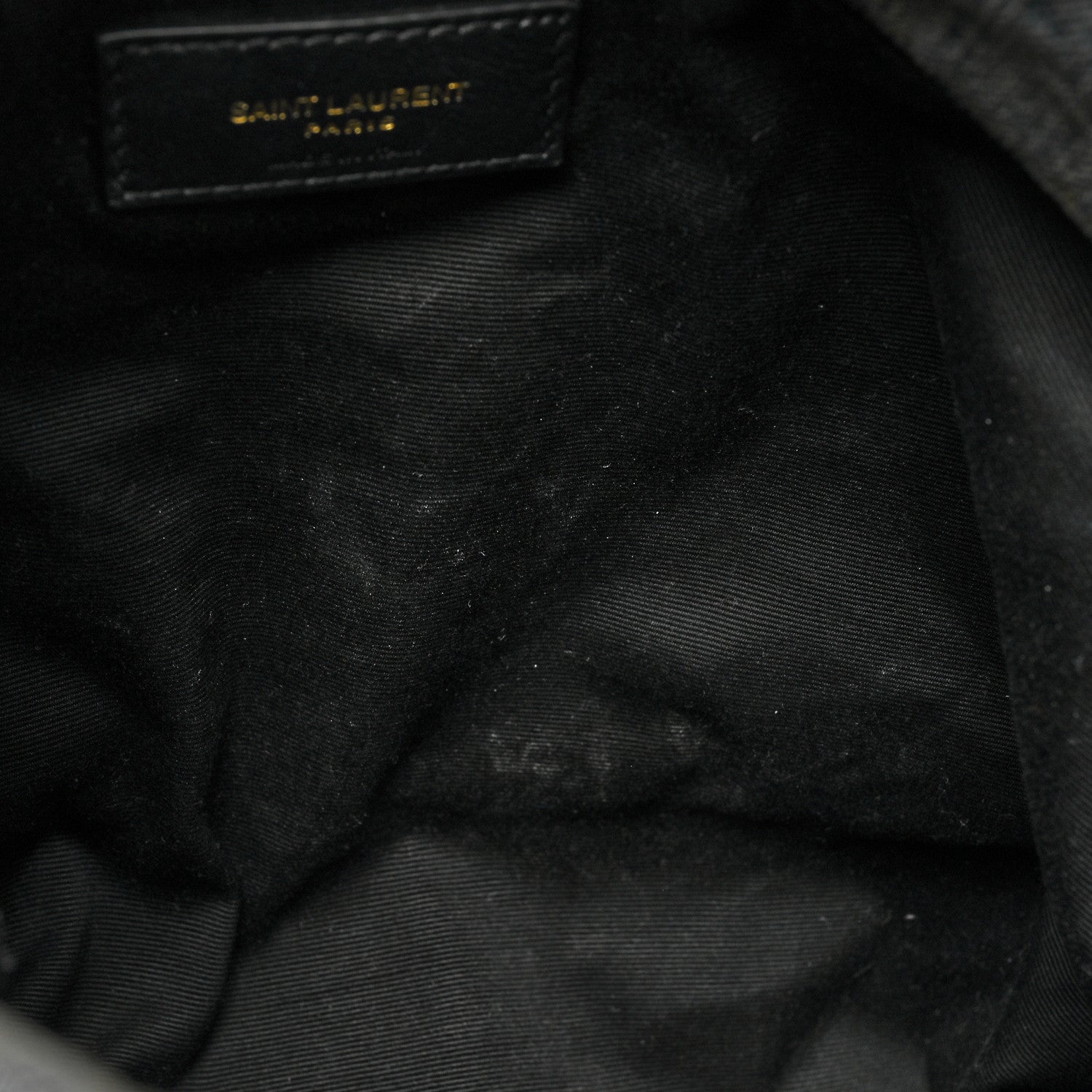 Saint Laurent Denim Quilted Medium Loulou Puffer Monogram Chain Satchel Blue Black 10 of 14