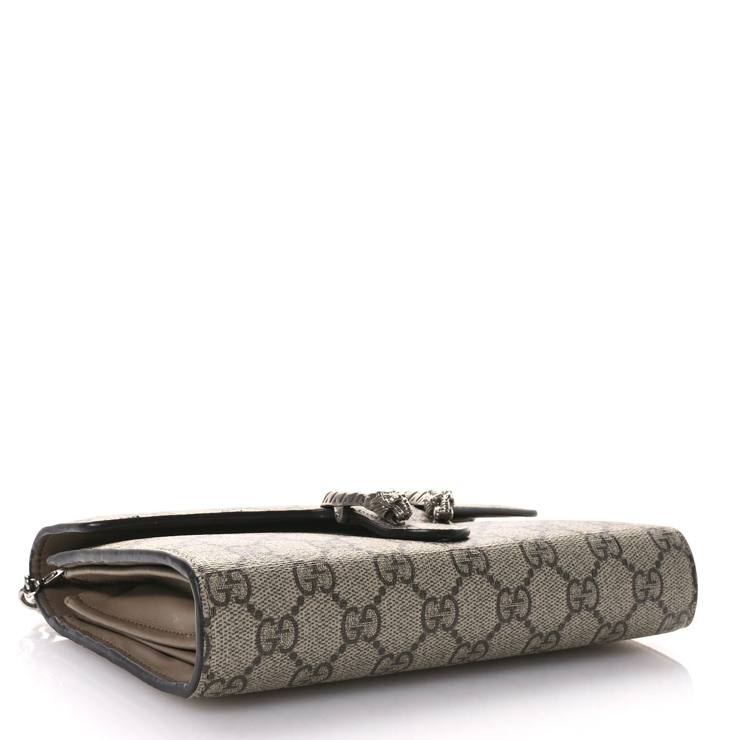 GG Supreme Monogram Mini Dionysus Chain Wallet Beige Taupe