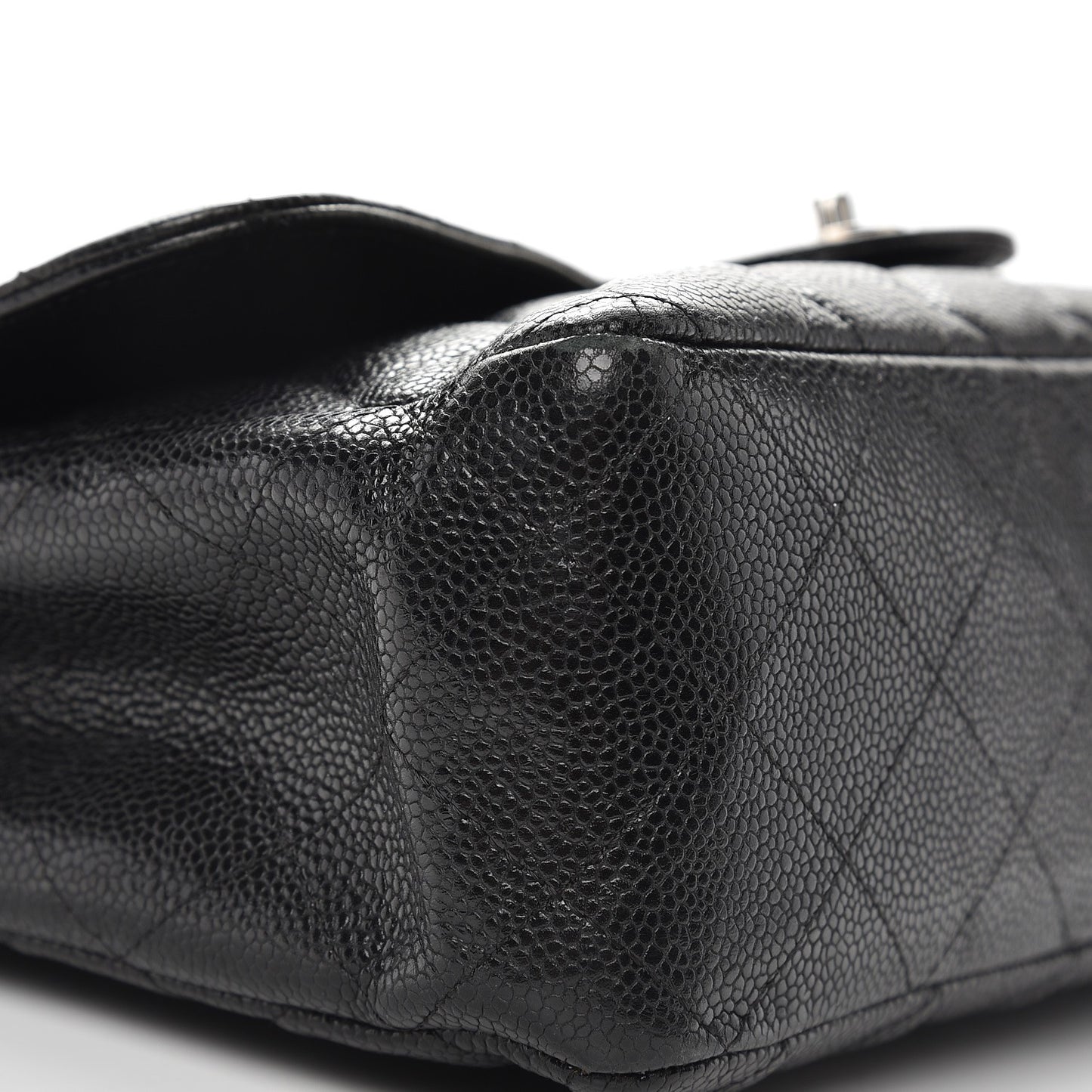 Caviar Quilted Jumbo Single Flap Black