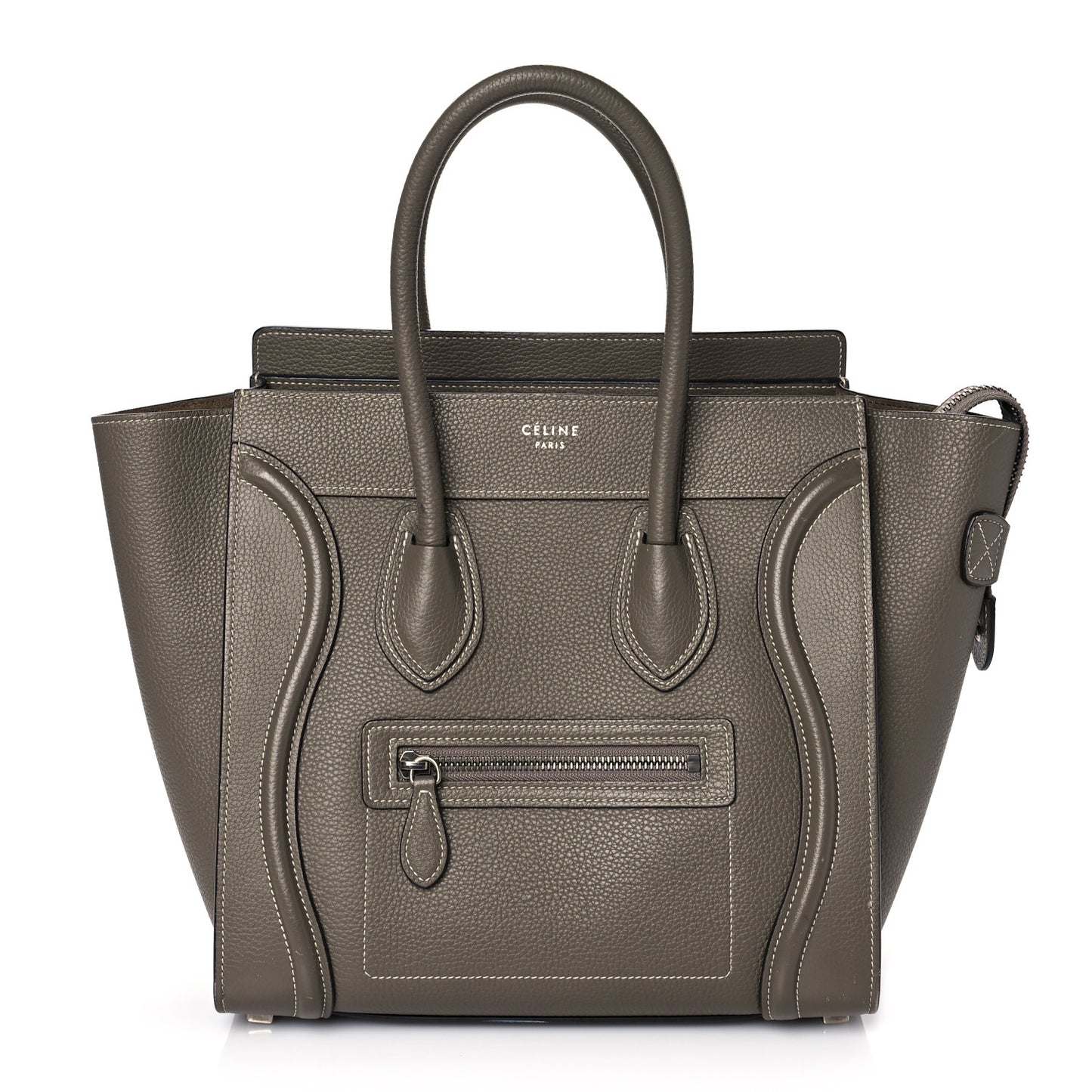 Drummed Calfskin Micro Luggage Souris