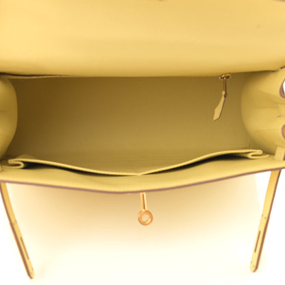 Hermes Epsom Kelly Sellier 28 Jaune Poussin 5 of 11