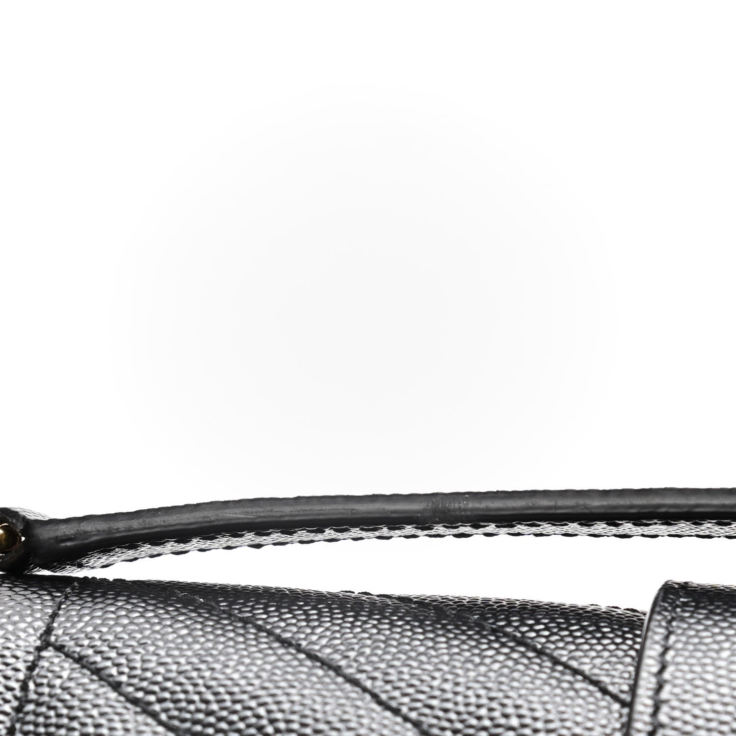 Saint Laurent Grain De Poudre Textured Mixed Matelasse Triquilt Medium Monogram Satchel Black 16 of 17