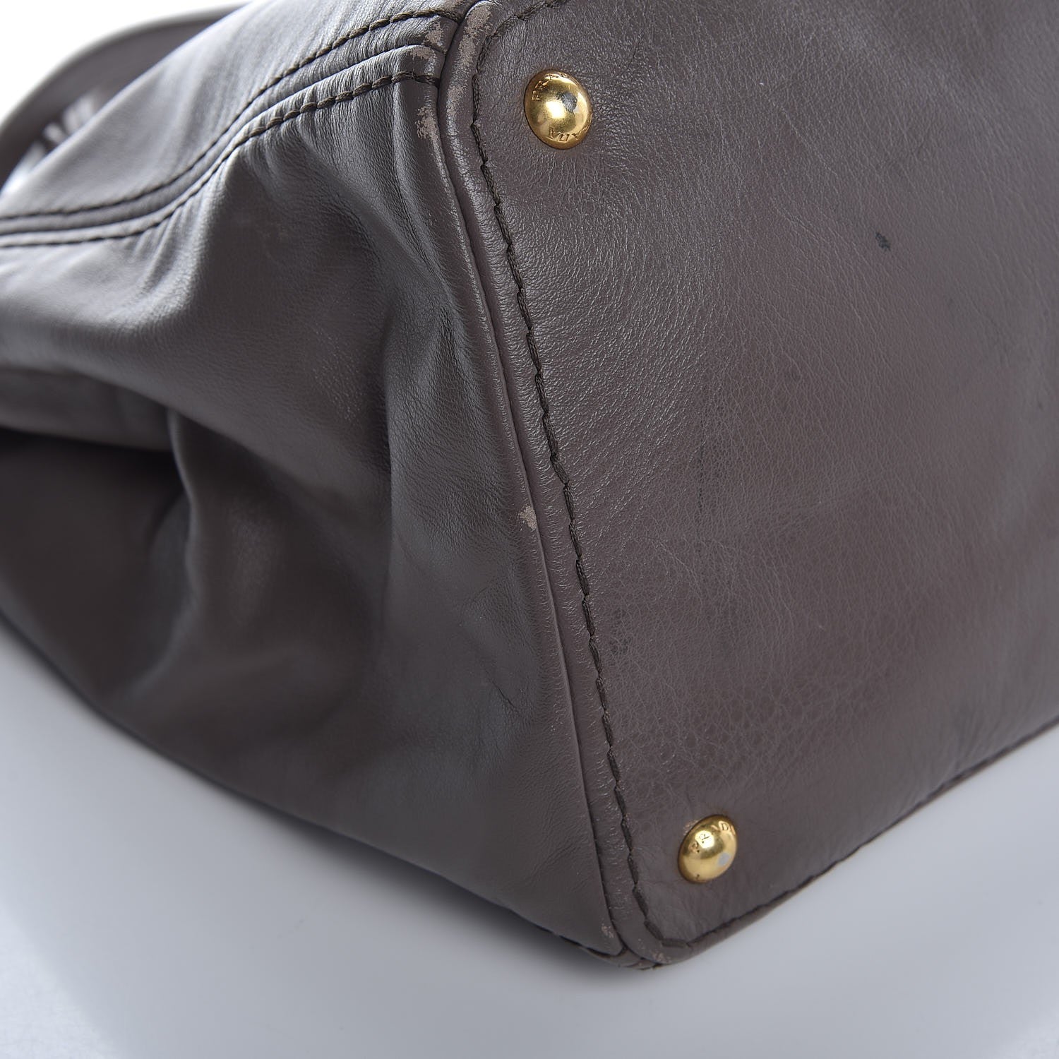 Prada Soft Calf Tote Bambu 13 of 17
