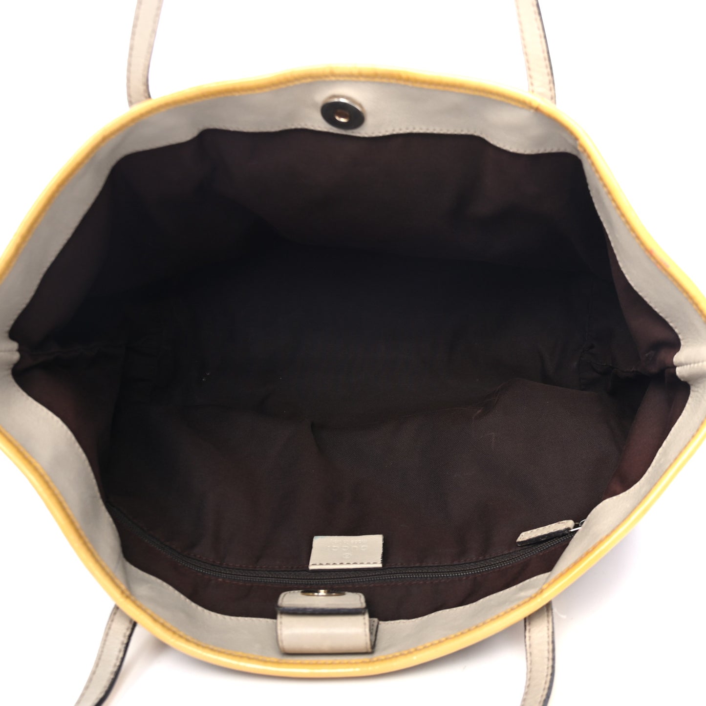 GG Supreme Monogram Oliver Pug Dog Tote Bag Yellow