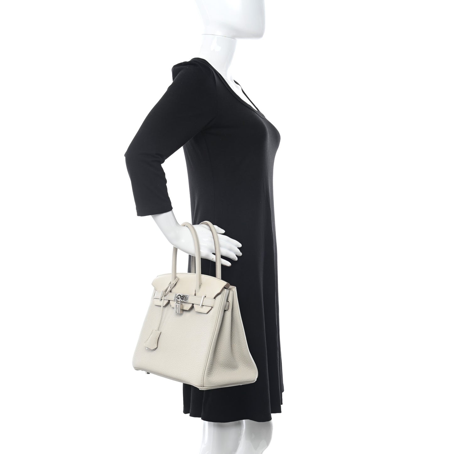 Togo Swift Canvas 3 in 1 Birkin 30 Craie