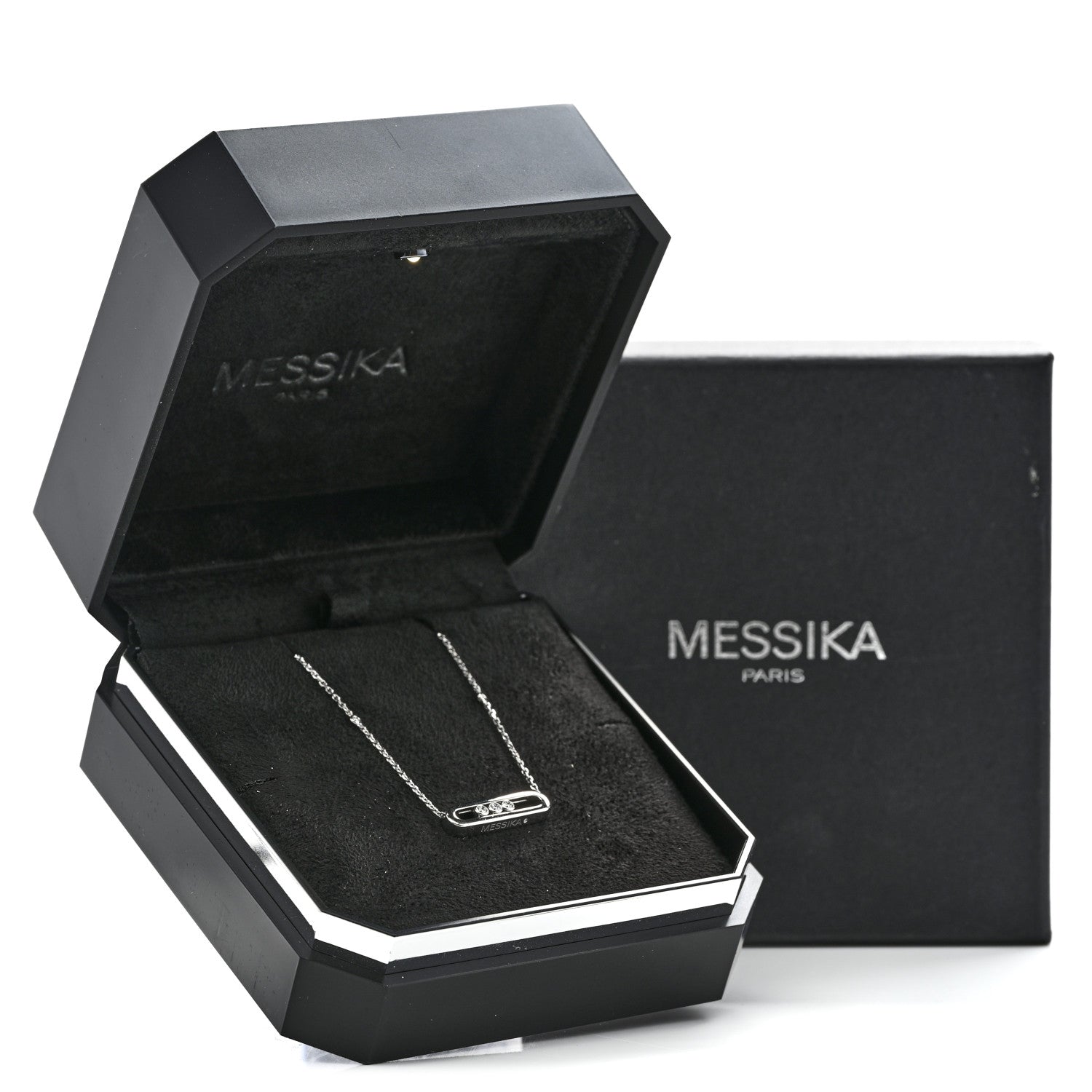 Messika 18K White Gold Diamond Baby Move Necklace 6 of 6