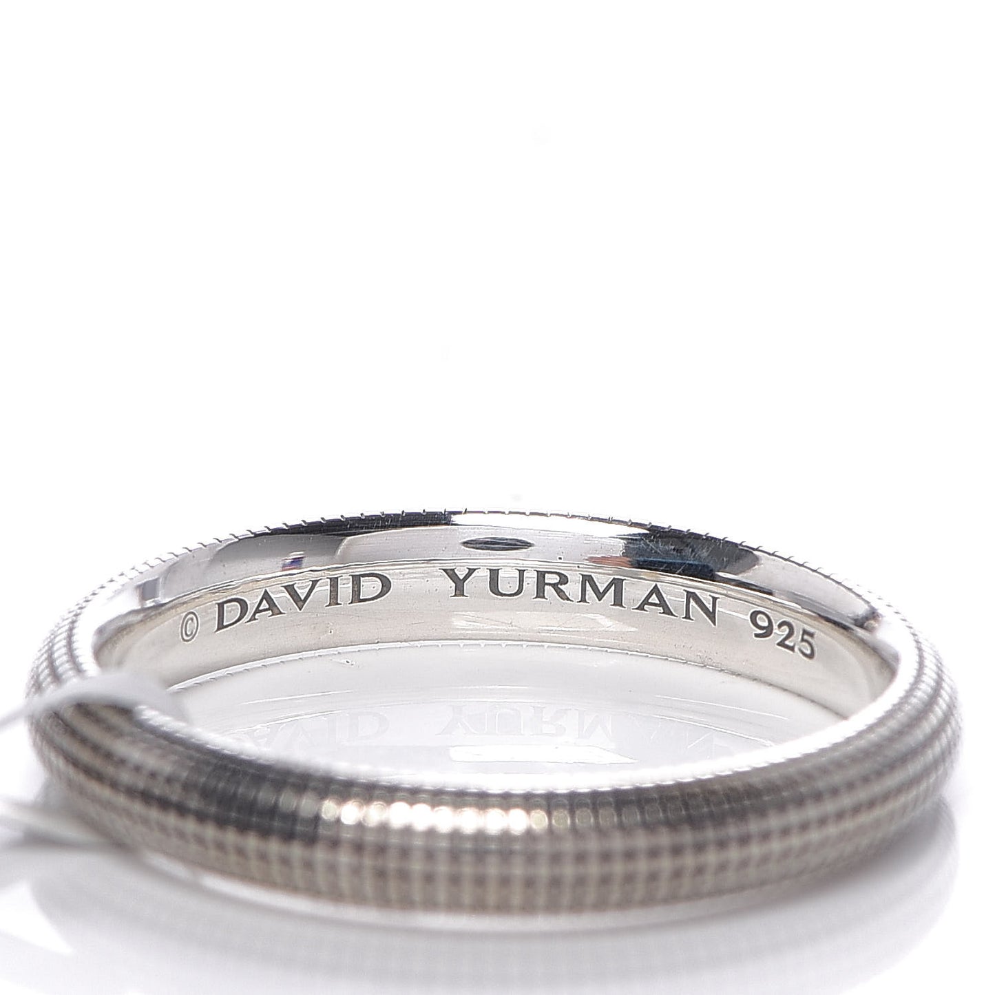 Sterling Silver 3.5mm Mens Sky Band Ring 65 11
