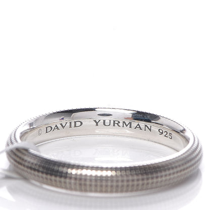 David Yurman Sterling Silver 3.5mm Mens Sky Band Ring 65 11 4 of 4