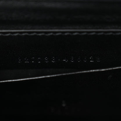 Gucci Boarded Dyana Lux Calfskin Web Monochrome Mini Bamboo 1947 Top Handle Bag Black 8 of 14