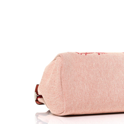 Hermes Vache Hunter Toile Pegase Pop Herbag Zip Retourne 31 PM Rouge Piment 8 of 9